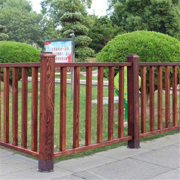 綠化木圍欄 方格木柵欄 木格子護欄 佳星 批發(fā)價格